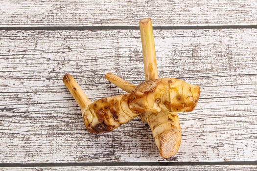 Raw galangal root seasonong aroma photo