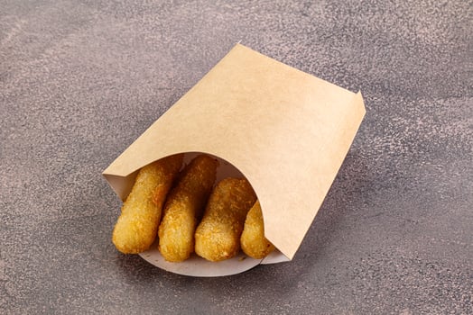 Breaded cheese sticks snack appetizer photo