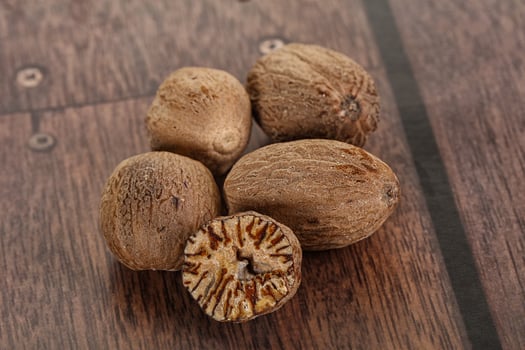 Aroma seasoning Nutmeg for cooking photo