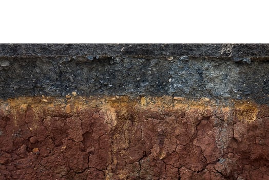The layers of road. photo