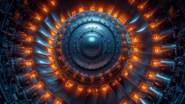 AI generated The Heart of Modern Machinery photo