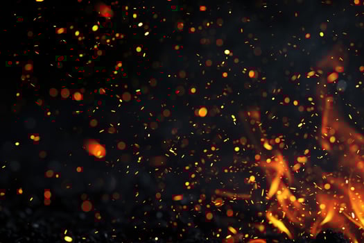 AI generated Fiery whispers dance photo