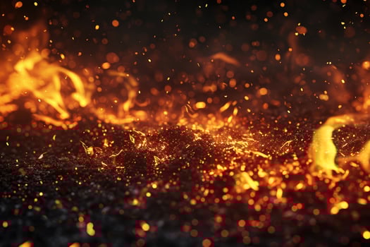 AI generated Charcoal's fiery waltz photo