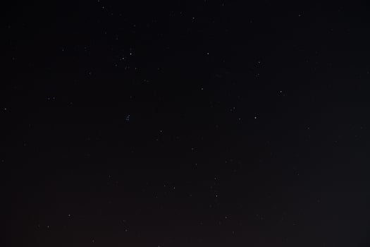 Star dust in the dark night. photo