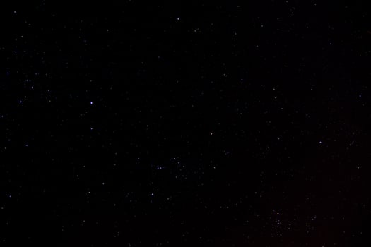Star dust in the dark night. photo