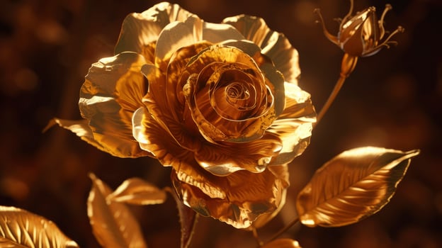 A golden rose photo