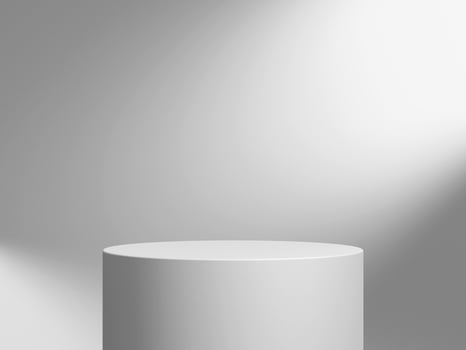 3d display product minimal scene with geometric podium platform. cylinder background 3d rendering with podium. stand for cosmetic products. Stage showcase on pedestal photo