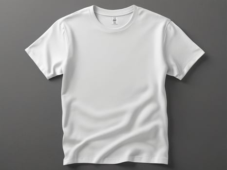 AI generated white t-shirt template photo