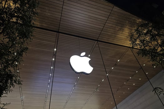 FUKUOKA, JAPAN  NOVEMBER 13, 2023 Apple sign. Apple Inc. is an American Multinational Technology Company that was Founded in April 1, 1976. photo