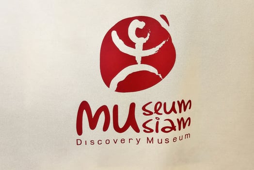 BANGKOK, THAILAND SEPTEMBER 13, 2023 Museum Siam Sign. Museum Siam is the first national discovery museum that was established in 2007. photo