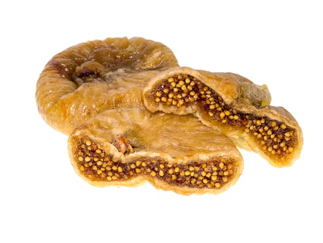 Close up of dried figs photo