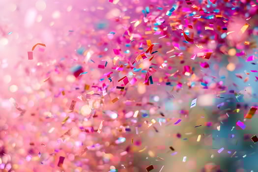 AI generated Party in Style A Gorgeous Birthday Background with Charming Pink Touches photo