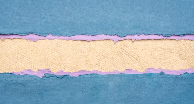 paper abstract in blue and beige with a copy space, blank web banner photo