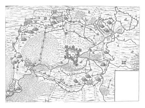 Siege of Breda, vintage illustration. photo