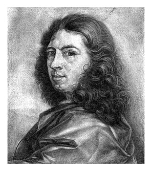 Self-portrait of Nicolaas Walraven van Haisjes, Nicolaes van Ha behalf, 1683-1715 photo
