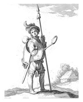 Soldier Boy with Spear photo