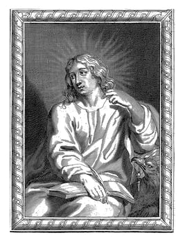 St. John the Evangelist with the Eagle, Pierre Landry, Pierre Landry possibly, 1640 - 1701 photo