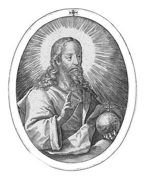 Christ with orb photo