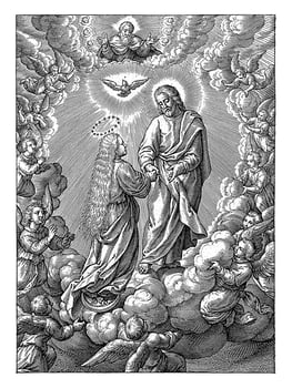 Assumption of Mary, Hieronymus Wierix photo
