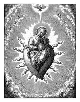 Virtue of the heart, Hieronymus Wierix, 1563 photo