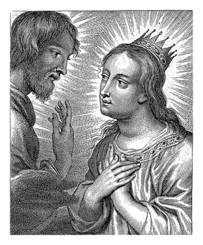 Crowned Mary and Christ photo