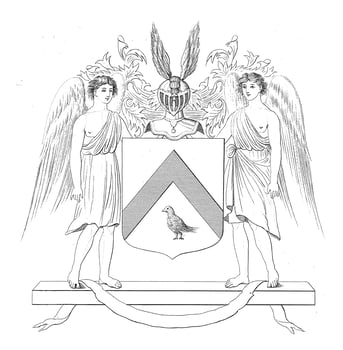 Coat of arms of Nicolaas Warin, Abraham Lion Zeelander, 1815 - 1856 photo
