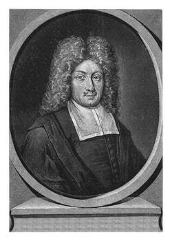Portrait of Joseph Wilhelm Baier, Pieter Schenk I, 1695 - 1713 photo
