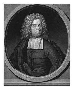 Portrait of the preacher Paulus Steenwinkel, Pieter Schenk I, after Arnold Boonen, 1682 - 1713 photo