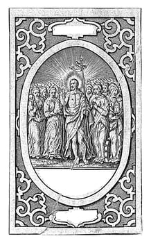 Christ in Heaven Caelestis, Hieronymus Wierix, 1563 photo