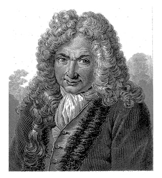 Portret van Charles Dufresny, Jean Nicolas Adam, after Mehu, 1796 - 1850 photo