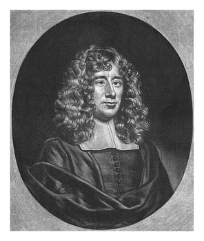 Portrait of Leonardus Groenewegen, Jacob Gole, 1675 - 1699 photo