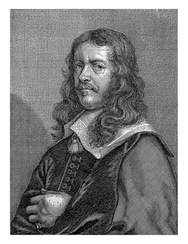 Portrait of Joannes Meyssens, Cornelis Meyssens, after Joannes Meyssens, 1662 photo