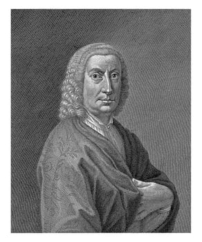 Portrait of artist Nicolo Ricciolini, Antonio Pazzi, after Nicola 2 Ricciolini, 1752 - 1762 photo