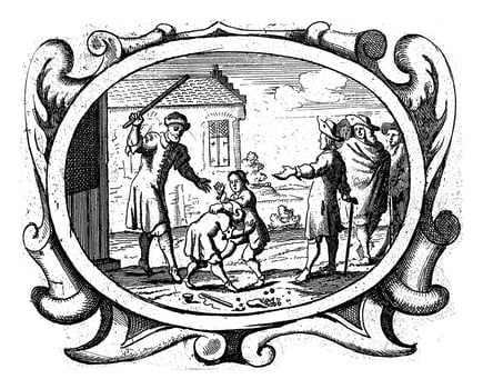 Adversity Shows Us That We Really Are God's Children, Gaspar Bouttats, 1679 photo