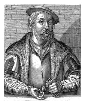 Portrait of Jan van Amstel, Hendrick Hondius I, 1610 photo