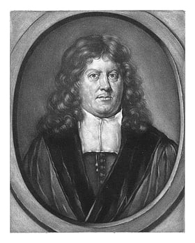 Portrait of Gerbrand van Leeuwen, Pieter Schenk I, after David van der Plas, 1686 - 1713 photo