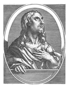 Habakkuk, Cornelis Galle I, after Jan van der Straet, 1613 photo