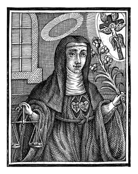 H. Clare van Montefalco, Francois Harrewijn, c. 1710 - 1764 photo