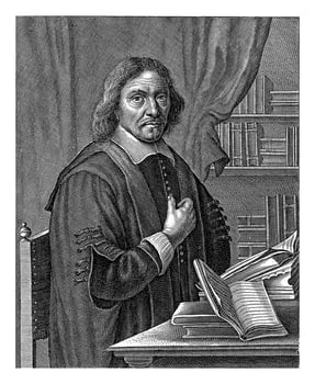 Portrait of Samuel Maresius, Jacob van Meurs, 1655 photo