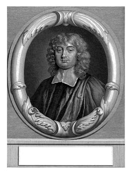 Portrait of Edward Stillingfleet, Abraham Bloteling, after Peter Lely Sir, 1672 - 1678 photo