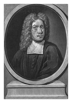 Portrait of the theologian Markus Steffensen, Pieter Schenk I, after P. Krantz, 1700 photo