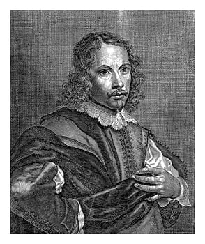 Portrait of Peter van Lint, Pieter de Jode II, after Peter van Lint, 1628 - 1670 photo