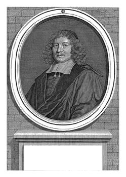 Portrait of Frans Burman I, Andries Vaillant, 1680 Portrait of the theologian and professor at Utrecht Frans Burman I photo