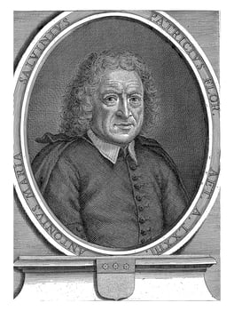 Portrait of Hellenist Anton Maria Salvini, Cosimo Mogalli, after Giulio Pignatta, 1677 - 1730 photo