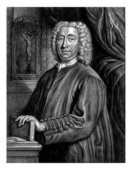 Portrait of Adrianus van Cauwenbergh, Johannes van Vilsteren, after I.A. Ritzard, 1743 photo