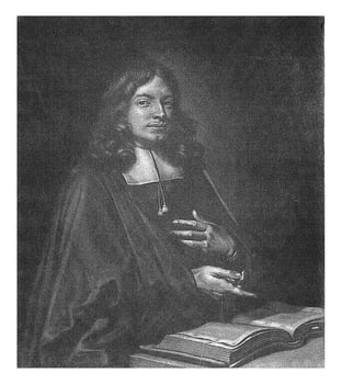 Portrait of Adriaan Wesel, Jacob Gole, 1685 - 1724 photo