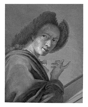 Portrait of artist Johann Anton Eismann, Antonio Pazzi photo