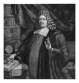 Portrait of Caius Wilhadus Stramer, Pieter van den Berge, 1692 photo