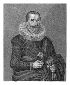 Portrait of Hans Negelein, Johann Friedrich Leonard, after Michael Herr, 1669 photo