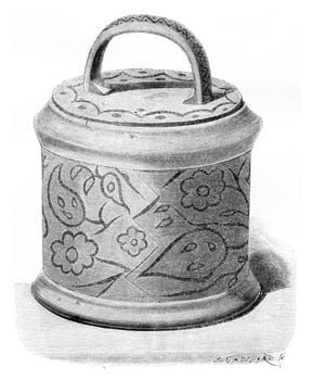 Bushel of Solovetsky monastery, vintage engraving. photo